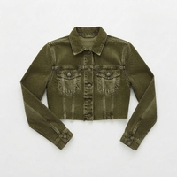 Blouson bomber court tendance pour femme, veste décontractée légère en velours côtelé avec fermeture éclair sur le devant, idéal pour le printemps, l'automne et le quotidien.