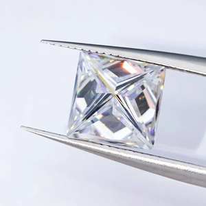 Diamant de laboratoire taille princesse, pierre libre, couleur DEF, pureté VVS1, vente en gros, pierre précieuse pour bague de fiançailles, blanc certifié CVD - Product Image 2