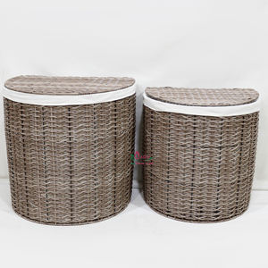 Artex Dong Thap Panier à linge en jacinthe d'eau tissé en usine pour le rangement des vêtements et la décoration intérieure - Product Image 2