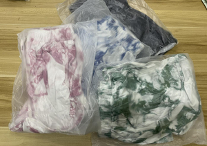 Shorts pour femmes Tie Dye, coupe ample, taille élastique avec cordon de serrage, décontracté, en coton tricoté respirant, taille mi-haute, style jupe courte - Product Image 6