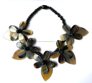 Colliers en corne faits à la main, style tribal, bijoux naturels, écologiques, en corne de buffle et d'âne, pour filles et femmes - Product Image 6