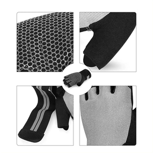 Professional PU Half Finger <b>Weight</b> Lifting Training Gym <b>Gloves</b> with Hand Grips for Outdoor Workout Bodybuilding Fitness - Product Image 6