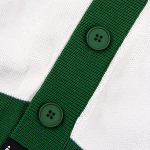 OEM Jacquard <b>Cardigan</b> <b>Sweater</b> Custom V-Neck Button Jumper with All-Print Snake Graphic for Autumn winter Seasons - Product Image 4