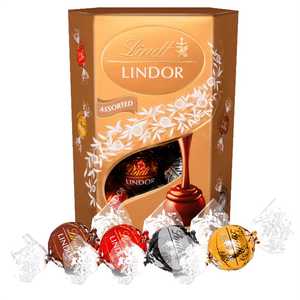 Lindtt Lindor Cornet de chocolat au lait 200g, Truffes suisses premium, Boules de chocolat fondantes et onctueuses, Fournisseur en gros - Product Image 2