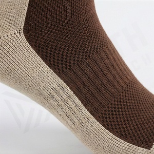 Brown Crew <b>Socks</b> Solid Color Knitted Cotton Spandex Breathable Casual Daily Wear Adult Autumn Style - Product Image 5
