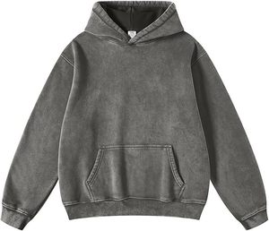 Sweat à capuche avec broderie de logo personnalisé, polaire de haute qualité, vêtements en gros - Product Image 5