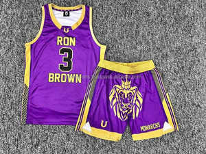 Ensemble d'uniformes de basketball personnalisés pour hommes et femmes, maillot de basketball réversible vierge par sublimation, vêtements de sport, tenue d'équipe - Product Image 2