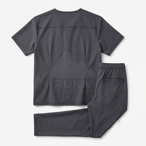 Ensemble de blouses médicales tricotées pour hommes, uniforme de soins de santé, vêtements médicaux, tenue d'infirmier, tenue d'hôpital, tenue de médecin, vente en gros, approvisionnement direct usine - Product Image 2