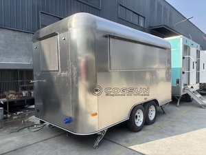 Quiosco de Café Móvil, Camión de Comida Rápida, Remolque de Comida Móvil de Acero Inoxidable con Equipamiento de Cocina Completo - Product Image 2