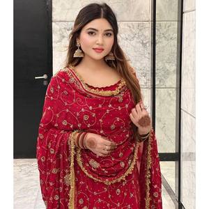 Conjunto Elegante de Fiesta con Top y Pantalón con Dupatta, Talla XL - Product Image 2