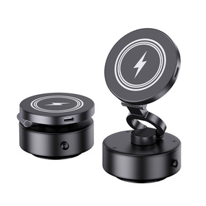Soporte de Carga Inalámbrica Rápida con Succión Eléctrica para Teléfono Móvil en el Coche, Rotación de 360 Grados °   Soporte Magnético Plegable y Giratorio para Teléfono Móvil en el Automóvil - Product Image 1