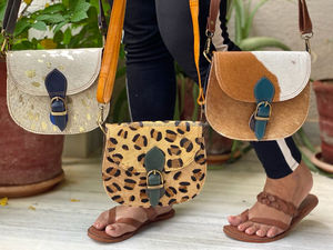 Nouveau 2024 Vente chaude Sac à bandoulière en cuir Grnuine à imprimé animal personnalisé de haute qualité Sac à main de luxe en cuir véritable pour femmes - Product Image 3