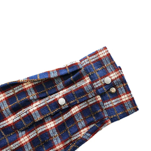 Chemise à carreaux à capuche en flanelle de coton doux, style streetwear personnalisé, fabrication sur mesure, marque privée, pour l'automne, à boutons. - Product Image 4