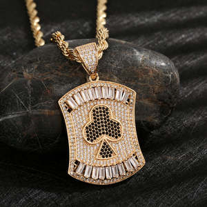 Best Selling Custom Name Hip Hop Pendant Necklace Gold Plated <b>Iced</b> <b>Out</b> Chain For Street Fashion Jewelry Available For Sale - Product Image 6