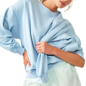 Sweat-shirt décontracté pour femme à col rond, personnalisé, nouvelle mode, respirant, écologique, brodé, en tissu tricoté - Product Image 4