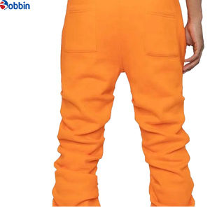 Pantalones deportivos de hombre de última tendencia, personalizados, estilo apilado, acampanados, de cintura media, estilo hip hop, pantalones de chándal acampanados. - Product Image 5