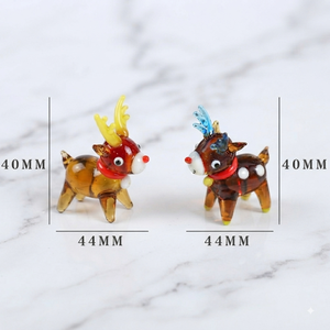 Décorations miniatures en verre en forme d'animaux pour restaurants, cafés, bars et aménagement de table festif pendant la saison des fêtes - Product Image 3