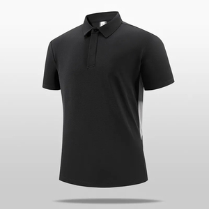 Chemises de sport à col contrasté bicolore, respirantes, douces et confortables, polos de golf performants à 3 boutons, séchage rapide - Product Image 4