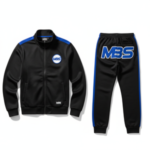 Custom Men's Jogging Tracksuit 2 Piece Set <b>Zip</b> Up Sports Jacket and Joggers Sweatpants Casual Activewear Athletic Training - Product Image 4