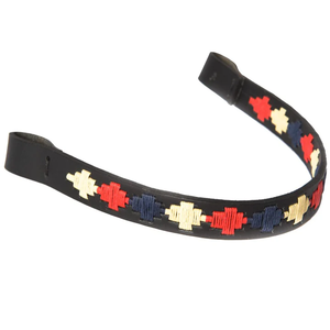 Cintas de cabeza y cabezales de polo argentinos premium, de cuero equino duradero, con hilo multicolor cosido a mano, para deportes ecuestres. - Product Image 1