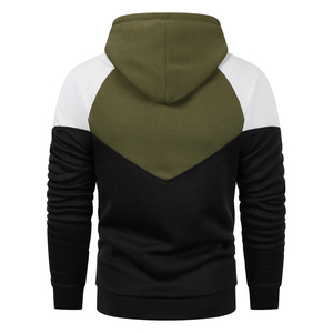 Sweat-shirt polaire uni pour homme avec manches raglan contrastantes, multicolore, coupé-cousu, personnalisable, fournisseur en gros - Product Image 3