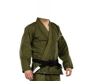 Kimono de BJJ Verde Oliva con Logotipo Personalizado, Impresión Digital Frontal, 100% Algodón, 350g, Duradero, Unisex, Ropa de Artes Marciales para Adultos, Servicio OEM - Product Image 1