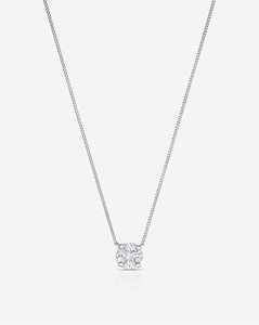 Diamond Cluster Pendant Necklace Marquise & Princess Lab Grown 14K Solid Gold Curb Chain Elegant Everyday Wear Jewelry Wholesale - Product Image 5