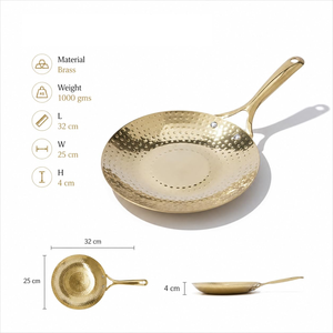 Sartén de latón para Roti Tawa, hecha a mano, de metal resistente, para cocinar Roti, Chapati, Paratha, Naan, panqueques, utensilios de cocina para restaurante - Product Image 4