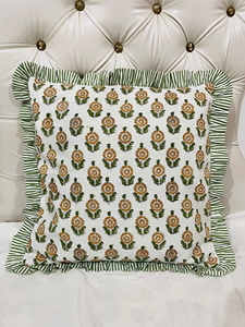 Best New Design Premium Handmade Quilted Cotton <b>Frill</b> Tote Bag Floral Print Spacious Shoulder Carry Market Grocery Travel Bag - Product Image 3