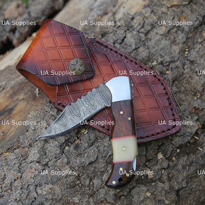 UA Supplies OEM ODM Industrial Grade Damascus Steel Pocket Folding Knife Rosewood Bone Handle Custom Handmade EDC Hunting Clip - Product Image 5