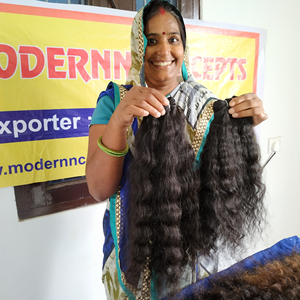 Remy Virgin Vietnamese Temple Human Hair <b>Extensions</b> Wholesale Black Color Silky Curly Bundles Unprocessed <b>Cheap</b> Price - Product Image 6