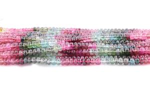 Nouvel Arrivage Perles Rondelles Facettées Multi-Tourmalines de Qualité Supérieure Naturelles 3,5 mm 14 Pouces pour la Fabrication de Bijoux - Product Image 4