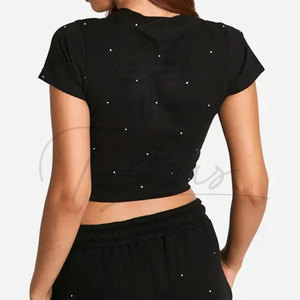 Casual Wear Factory Made Women Crop <b>Top</b> Best Quality Breathable Women Crop <b>Top</b> Cotton Made Women Crop <b>Top</b> - Product Image 3