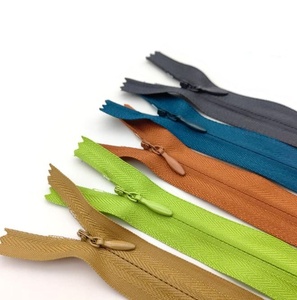 Vente directe d'usine en gros 3 #   Fermetures éclair invisibles en nylon 50 cm, couleur personnalisée, extrémité fermée pour literie, oreillers, vêtements, textiles de maison - Product Image 3