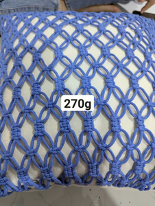 Funda de Almohada Decorativa Bohemia de Macramé Hecha a Mano, Estilo Americano, Cuadrada, 100% Algodón, para Dormitorio, Sofá, Hogar - Product Image 2
