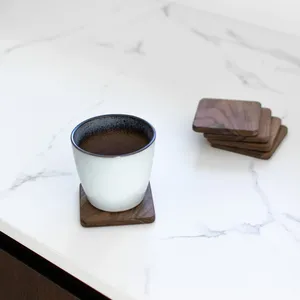 Square Wooden Coasters Modern Design Customizable Patterns-Stylish Addition to Any Tabletop Worldwide Supply India Mats & <b>Pads</b> - Product Image 4