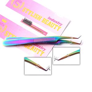 Pinces à cils antistatiques en acier inoxydable de précision durables, pinces à cils professionnelles pour salon, fournisseur en gros, sur mesure - Product Image 5