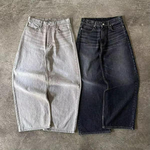 Pantalon Capri en jean délavé pour homme, taille haute, plusieurs poches, décontracté, respirant, style workwear, en polyester mi-lourd, pour l'été - Product Image 4
