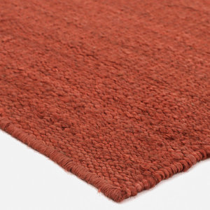 Modern Red Fabric <b>Rectangle</b> Table Mat Non-Slip Design for Kitchen Use - Product Image 1