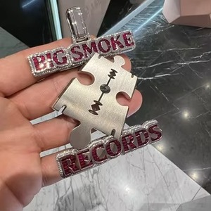 <b>Puzzle</b> Pendant 925 Silver Moissanite Iced Out Hip Hop Men's Jewelry Custom Initial Letter Pendant Fashion Rapper Bling Pendant - Product Image 6