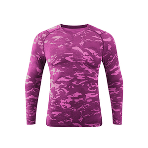 Streetwear Professional <b>Men</b> <b>Compression</b> <b>Shirt</b> Solid Color Breathable Gym Training Fitness Running Activewear - Product Image 5
