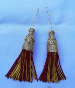 Fabrication pakistanaise, nouvelle conception, fils de bullion en nylon/polyester de haute qualité, pompons sur mesure, best-seller - Product Image 6