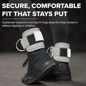 Correas de Tobillo para Máquina de Poleas, Tobilleras Acolchadas para Ejercicios de Piernas en el Gimnasio, Accesorios de Fitness - Product Image 4