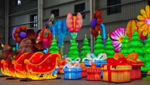 ไฟประดับคริสต์มาสขนาดใหญ่สำหรับกลางแจ้ง ไฟประดับสวนสัตว์ งานแสดงโคมไฟ งานแสดงแสงสีเสียงดนตรี ผู้ผลิตงานตกแต่งตามสั่ง - Product Image 3