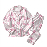 Ensemble de pyjama en satin de soie 100% pour femmes, manches courtes, col mandarin, couleur unie, style élégant, vêtements de nuit d'été