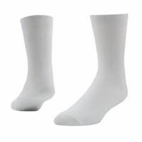 Chaussettes de sport en tissu éponge respirantes, blanches unies, à compression, hauteur mi-mollet, en aramide, vente en gros