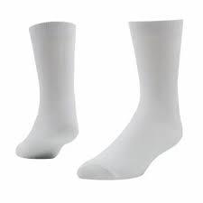 Wholesale Solid Pure White <b>Compression</b> Sports Terry <b>Socks</b> Breathable Crew Height aramid <b>Socks</b> - Product Image 2