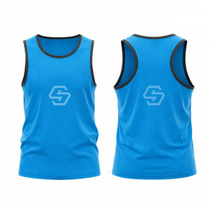 Men's <b>Running</b> <b>Singlet</b> Shirt <b>Running</b> Vest Custom Breathable Gym Vest Basketball Jersey Knitted Race Men Tank Top - Product Image 5