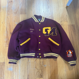 Blousons universitaires de baseball personnalisés pour hommes 2025, avec logo brodé et écussons, manches en cuir respirant, grandes tailles, effet délavé, pour l'hiver - Product Image 5