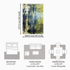 Tapis moderne à nœuds floraux, noué à la main, en laine et soie, écologique, avec envers antidérapant en latex, à poils plats, 1 pièce, usage commercial - Product Image 5